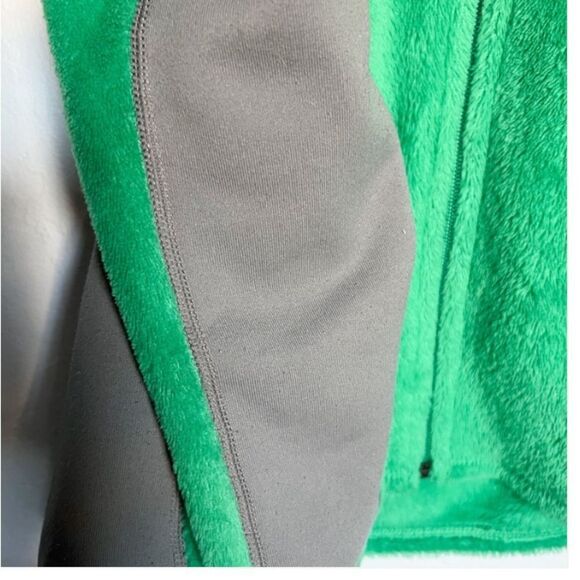 Patagonia Polartec Fleece Full‎ Zip Jacket R4 Womens Small Kelly Green Gorpcore - Picture 3 of 9